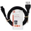 CAVO DI ALIMENTAZIONE NEDIS CEGL11320BK20 CON SPINA ITALIA e IEC320 C5 2 METRI COLORE NERO